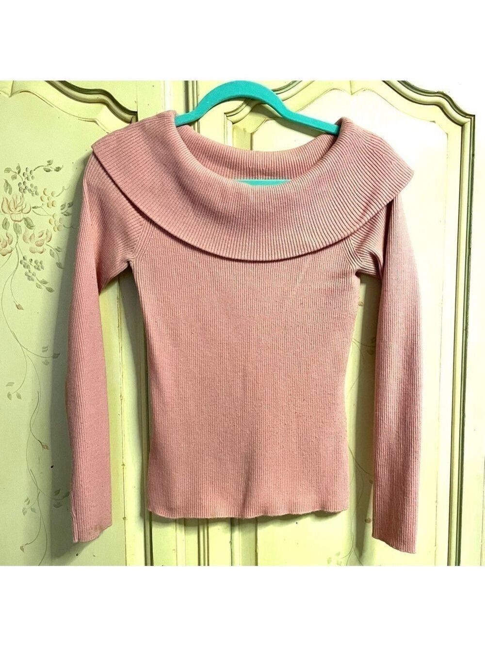 Vintage Y2K Loft Ribbed Off The Shoulder Top Medium
